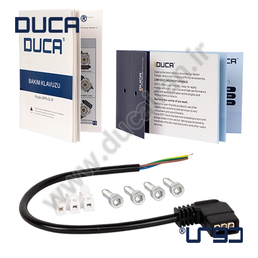 متعلقات درون جعبه پمپ پکیج DUCA 15/6 دوکا جایگزین ویلو 117 وات