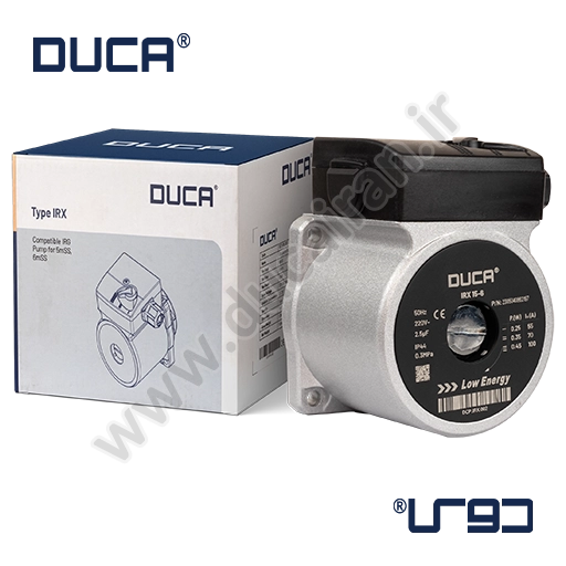 پمپ پکیج DUCA IRX 15/6 دوکا جایگزین IRG در کنار جعبه